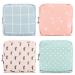 Sanitary Napkin Storage Bag Color You Portable Period Bag for Women Teen Girls Menstrual Cup Pouch Nursing Pad Holder (Cactus + Maple Leaf + Dots + Lattice)