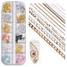 NICENEEDED 12 Strips Metal Nail Art Chains Nail Jewelry Chains with Box Alloy Nail Chains Punk Nail Charms Nail Ornament Chain Nail Jewels Nail Art Studs for Nail Salon