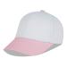 LANGZHEN 100% Cotton Outdoor Children's Kids Plain Baseball Cap Hat Adjustable Sun Hat for Girls Boys 2-4 Years Pink White