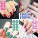 1 Sheet Fashion Waterproof Women Self-Adhesive Marble Printed Nail Art Decals Nail Stickers Tips Manicure Kit(12) - Buy Online on GoSupps.com