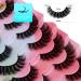Leipple False Eyelashes 7 Pairs - Professional Reusable 8D Lashes - Natural Wispy Thick Fluffy Fake Eyelashes Faux Eyelashes (G610) - Buy Online on GoSupps.com