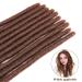 Noblife 10pcs 20cm Chocolate Backcomb Dreadlock Extensions - Synthetic One-Sided Crocheted Faux Locs for Punk Hip-Hop and Reggae Styles - Buy Online on GoSupps.com