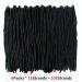 6 Packs 20 Inch Goddess Gypsy Locs Crochet Hair | Pre Looped Soft Faux Locs Dreadlock Extensions - Straight 1B (Pack of 6) - Buy Online on GoSupps.com