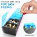 Extra Large Pill Organizer - XXL Weekly Pill Box with AM/PM Compartments for Vitamins & Supplements - Jumbo Medicine Organizer in Blue/Purple - 7 Day Big Pill Case - Buy Online on GoSupps.com