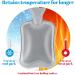 Premium 2L Heat Bottle with Removable Plush Covers - Natural Rubber Hot Therapy Hand Warmers (1 Pack) - Buy Online on GoSupps.com