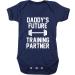 Hippowarehouse Daddy's Future Training Partner baby vest bodysuit (short sleeve) boys girls