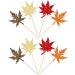 Gyufise 24Pcs Maple Leaf Cupcake Toppers Glitter Fall Theme Cupcake Picks Fall Harvest Thanksgiving Party Cake Decorations Supplies Mixed Colors Multi 6 - Buy Online on GoSupps.com
