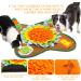 Snuffle Mat for Dogs Interactive Dog Enrichment Toys Mental Stimulation Boredom Play Mat Dog Treats Feeding Mat With Puzzles Encourages Natural Foraging Skills Orange - Buy Online on GoSupps.com