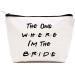 Bride Gift,The One Where I'm The Bride,Engagement Gift,Bride to Be Gift,Newly Engaged,Bridal Shower Gifts,Bachelorette Party Gifts,Friends TV Show,Makeup Bag Gift,Cosmetic Bag Gift