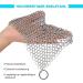 Buy Candure Cast Iron Cleaner - Stainless Steel Chain Scrubber for All Frying Pans & Grills - 17.8 x 17.8 cm - International Shipping Available - Buy Online on GoSupps.com