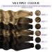 DOORES Balayage Dark Brown to Chestnut Brown Human Hair Ponytail Extension 14 Inch 75g - Clip in Heat Resistant Real Hair Piece - Buy Online on GoSupps.com