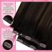 Youngsee Clip-In Ombre Real Hair Extensions - Dark Brown to Middle Brown 35cm 120g (7PCs) - Thick Remy Hair for Women - Buy Online on GoSupps.com
