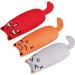 Bojafa Cat Catnip Toys For Indoor Cats Adult: 3 Pack Soft Kitten Teething Chew Toys Small Cat Kicker Toy Interactive Catnip Plush Toys Strong Catnip Pillow Pet Cute Cat Nip Teeth Cleaning Toys