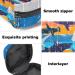 Abstract Underwater Sharks Sanitary Napkins Storage Bag | Portable Period Pocket for Women & Teen Girls - Buy Online on GoSupps.com