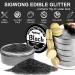 Edible Glitter for Drinks - 15g Lustre Dust Edible Sprinkles Paint for Desserts Cake Decorations Food Colouring Powder Paint for Chocolate Strawberries Drinks-Black - Buy Online on GoSupps.com