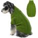 Hjumarayan dog sweater - simple & elegant sweater dog warm dog sweater medium -sized dogs with hole for leash beautiful dog sweater with legs for French bulldog (green XL) XL (breast 62cm back 46cm)