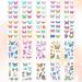 PAGOW Glitter Butterfly Temporary Tattoos - 20 Sheets, Self-adhesive and Waterproof Stickers for Kids, Women, Girls - Perfect for Birthday Parties and Goodie Bags (Style 4) - Buy Online on GoSupps.com