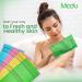 Buy Modu 5 Pcs Korean Exfoliating Mitts - Large Green Bath Washcloths | 9.1 X 6 in - Best for Exfoliation | International Shipping Available - Buy Online on GoSupps.com
