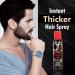 Jerome Russell Black Hair Thickener Spray 3.5 oz - Conceals Bald Spots, Grey Hair, and Extensions Tracks - For Men and Women - Buy Online on GoSupps.com