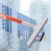 Frifer Window Scrubber - Glass Shower Scrubber - Portable Household Cleaning Tools Window Squeegee Cleaning Squeegee for Shower Doors Tiles Bathroom Orange - Buy Online on GoSupps.com