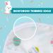 Little Dimsum Long Sleeved Waterproof Weaning Bib Set with Large Pocket - Eggs&Carrots Design | Toddler Feeding Apron for 6-36 Months - Buy Online on GoSupps.com