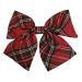 YUPs Tartan bow knot hair clips Plaid fashion accessories Festive hairpins Handmade bow knot clip for Girls and Women (Red Butterfly)