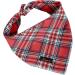 Christmas Dog Bandana - Red Checked Neckerchiefs for Small to Large Dogs & Cats | Aring Pet Accessories - Buy Online on GoSupps.com