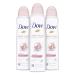 Dove Dry Spray Antiperspirant Deodorant for Women Beauty Finish 48 Hour Protection Soft And Comfortable Underarms Rose 3.8 Oz Pack of 3