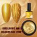 Pearl Gel Metal Nail Polish Golden Shell Thread Glitter Holographic Shimmering Metallic Shining Sparkling Long Lasting Nail Varnish Soak Off UV LED DIY Nail Art at Home - Buy Online on GoSupps.com