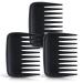 TIESOME Portable Wide Tooth Comb 3 Pcs Anti Static Hair Comb No Handle Detangling Comb Styling Shower Comb Curly Hair Combs for Women Men Barber Salon