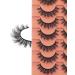 Goddenus H-flat Wispy Fluffy 15mm Natural Mink False Eyelashes - 7 Pairs, CC Curl, Reusable Short Strip Doll Lashes - Wet Look Extensions - Buy Online on GoSupps.com
