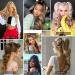 SEIKEA 26 Ponytail Extension for Black Women - Natural Soft Clip in Synthetic Hairpiece 160g, Chestnut Brown with Dirty Blonde Highlights - Buy Online on GoSupps.com