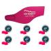 EAR BAND-IT Ultra Swimming Headband with Putty Buddies earplugs - 6 Pair Soft Silicone Premium Ear Plugs - The Best Swim Headband and Earplugs - Doctor Recommended Medium (ages 2 to 7yrs) Hot Pink