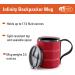 GSI Outdoors Infinity Backpacker Mug - Lightweight BPA-Free Cup for Travel, Camping, Backpacking - 17 oz, Heathered Red - Buy Online on GoSupps.com