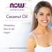 Now Foods Organic Coconut Oil - 3 fl oz (89 ml) | Natural Moisturizer & Health Benefits - Buy Online on GoSupps.com