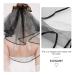 Lurrose Black Wedding Veil - Elegant Short Veil with Comb | Women's Costume Accessory for International Shipping - Buy Online on GoSupps.com