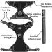 Medium TUFFDOG Easy-Fit Dog Harness - Premium Padded Reflective No Pull Vest with Control Handle and Matching Lead - Raven Black - Buy Online on GoSupps.com