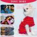 Tony Hoby Dog Shirts | Soft & Breathable T-Shirt for Small & Medium Dogs | Stylish Red Suit for Boys (XL) - International Shipping Available - Buy Online on GoSupps.com