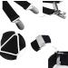 AXY Men's White Suspenders 3.5 cm Wide | Durable X-Shape with 4 Strong Clips - International Shipping - Buy Online on GoSupps.com