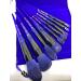 Melanie's10 pieces makeup brush set with Velvet bag. Dark Blue. - Buy Online on GoSupps.com