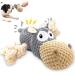 Aeitpet dog toys for large and small dogs filled toys dog dog toys dog toy squeaky plush with crinkle paper puppy toy cuddly toy for dogs gray