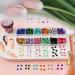 Canvalite Nail Rhinestones 2 Boxes Flatback Nail Gems 6 Sizes nail charms rhinestones for nails craft makeup with Rhinestones Picker and Tweezers for nail art decorations (AB & Clear & Mix Color) - Buy Online on GoSupps.com