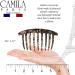 Camila Paris CP3182 French Handmade Onyx Side Comb for Women - Strong Hold Hair Clip for Bun Up-Do Styling - Made in France - Buy Online on GoSupps.com