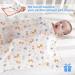 Miracle Baby Muslin Swaddle Blanket Cotton Summer | 110x150cm | Boys Girls Animal Print | Two Layers - Buy Online on GoSupps.com