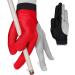 Fortuna Billiard Pool Cue Glove - Classic Two-Colored - Left Hand - Red/Black - Size Medium/Large - Buy Online on GoSupps.com