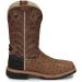 Justin Men's Derrickman Croc Print Western Work Boot - Camel, Size 10 - Buy Online on GoSupps.com