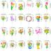 Tulips Cupcake Toppers 48Pcs Tulip Party Decorations Spring Flower Party Supplies Spring Tulips Cupcake Picks for Spring Mother's Day Decorations - Buy Online on GoSupps.com
