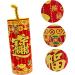 Alipis 1pc Chinese New Year Decoration Car Decor Car Trim Front Door Sitting on The Flannel Red Red 18x6cm - Buy Online on GoSupps.com