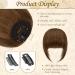 Shop Sofeiyan 100% Remy Real Hair Clip-In Fringe Bangs - Natural Reddish Brown Ponytail Extensions for Women - Buy Online on GoSupps.com