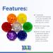 GMS 7 Day Medicine Pill Organizer | Stackable Pill Box for Small Tablets & Vitamins | Weekly Medication Organizer - Rainbow Small (Pack of 1 - Buy Online on GoSupps.com
